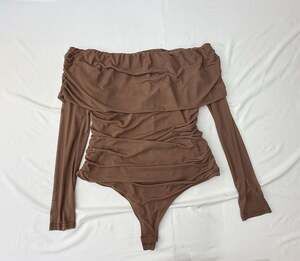 Women's Off The Shoulder Long Sleeve Bodysuit Sexy